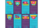 Blue and Purple Internet Posters with Sale Offer