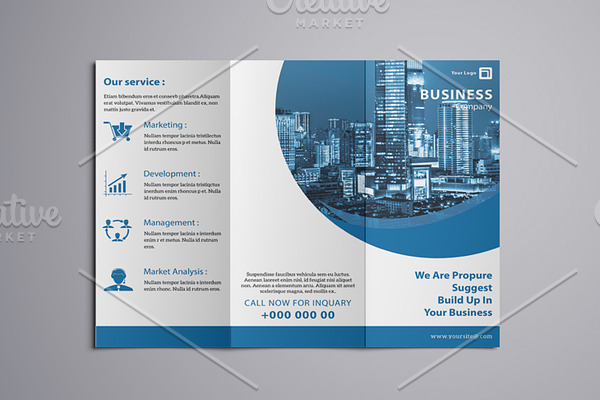 Trifold Business Brochure-V765