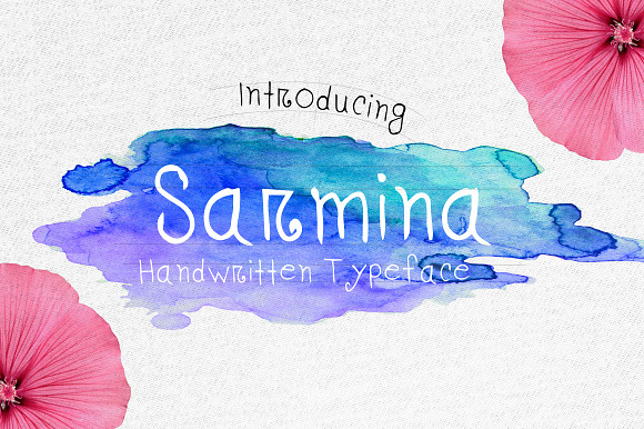 Sarmina Handwritten Font in Script Fonts - product preview 3