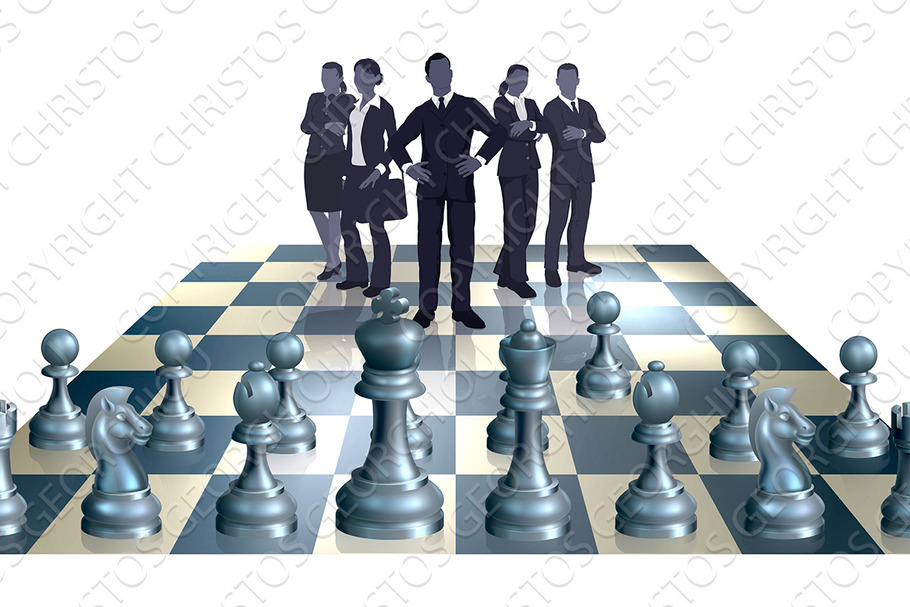 Chess Business Team Concept