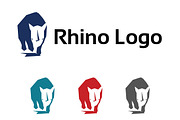 Rhino Rhinoceros Polygon Logo Symbol