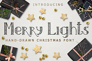MERRY LIGHTS - Christmas font