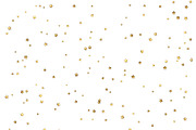 Vector magic gold stars on white background