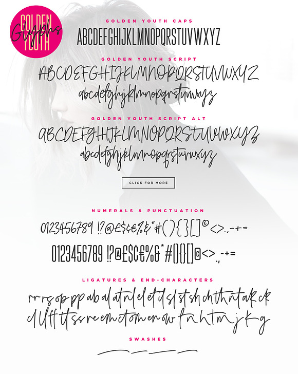 Golden Youth Font Duo in Urban Fonts - product preview 7