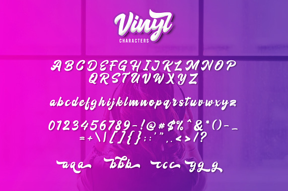 Vinyl Script in Script Fonts - product preview 4