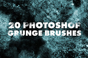 20 High Resolution Grunge Brushes