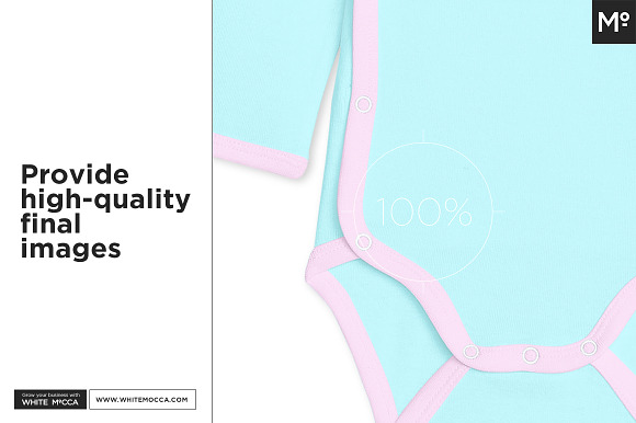 Kimono Onesie Bodysuit Mock-ups Set in Product Mockups - product preview 10