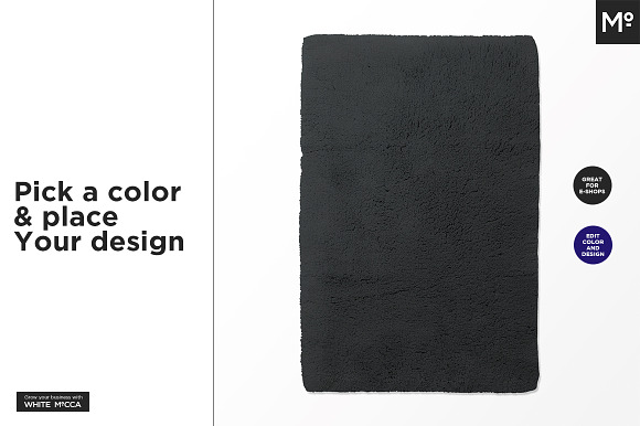 Bath Rug Mock-ups Set Generator in Product Mockups - product preview 3