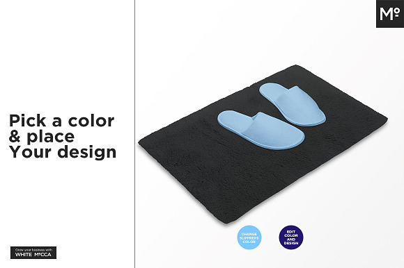 Bath Rug Mock-ups Set Generator in Product Mockups - product preview 5