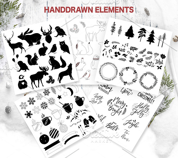 Christmas Design Pack DIY in Illustrations - product preview 2