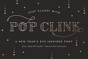 Pop Clink - A New Years Font