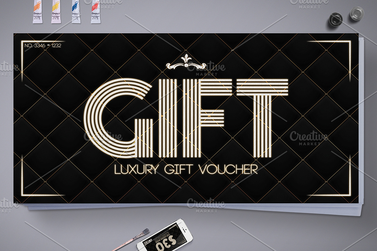 Luxury Gift Voucher in Card Templates - product preview 8