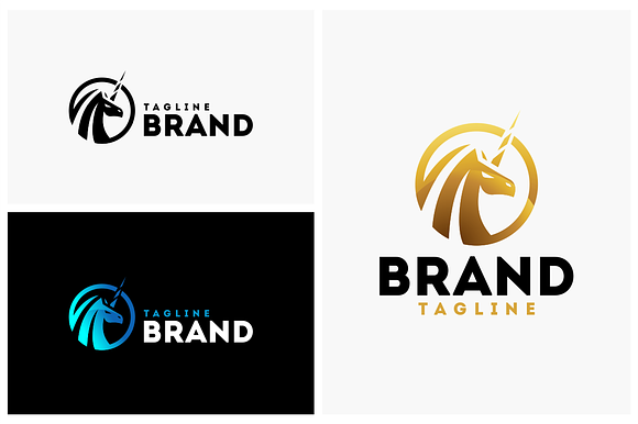 Unicorn in Logo Templates - product preview 1