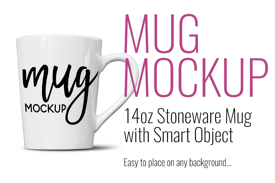 14oz Tapered Mug Mockup in Product Mockups - product preview 8