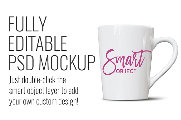 14oz Tapered Mug Mockup in Product Mockups - product preview 2