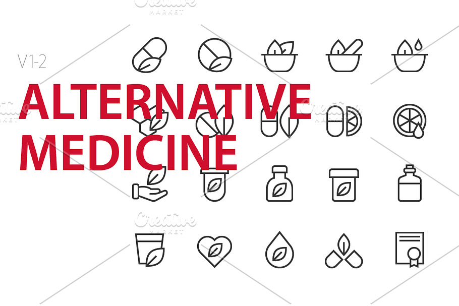 40   Alternative medicine UI icons in UI Icons - product preview 8