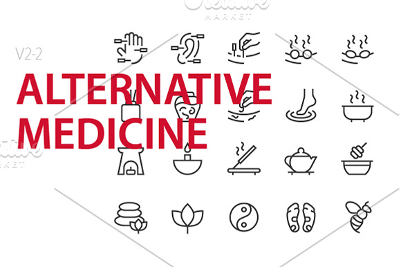 40   Alternative medicine UI icons in UI Icons - product preview 1