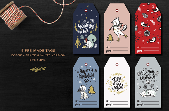 Christmas Doodles Set EPS & PNG in Illustrations - product preview 5