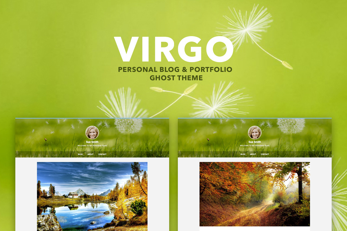 Virgo Ghost Theme in Ghost Themes - product preview 8