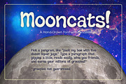 Mooncats— a hand-drawn font