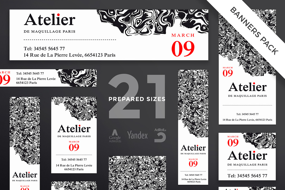 Banners Pack | Atelier in Templates - product preview 8