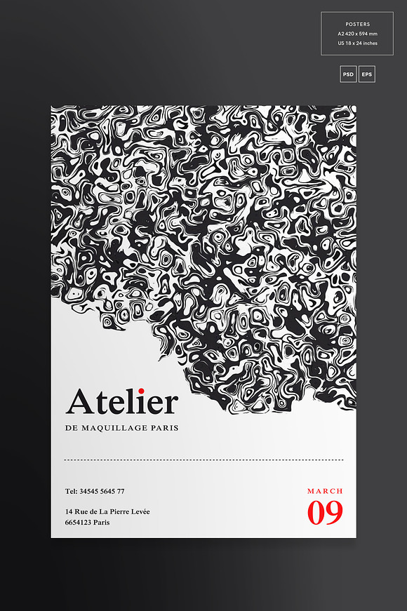 Posters | Atelier in Flyer Templates - product preview 1