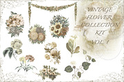 Vintage flower kit vol 1