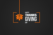 Thanksgiving logo design background