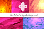 30 Abstract Triangular Patterns