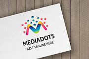 Media Dots (Letter M) Logo