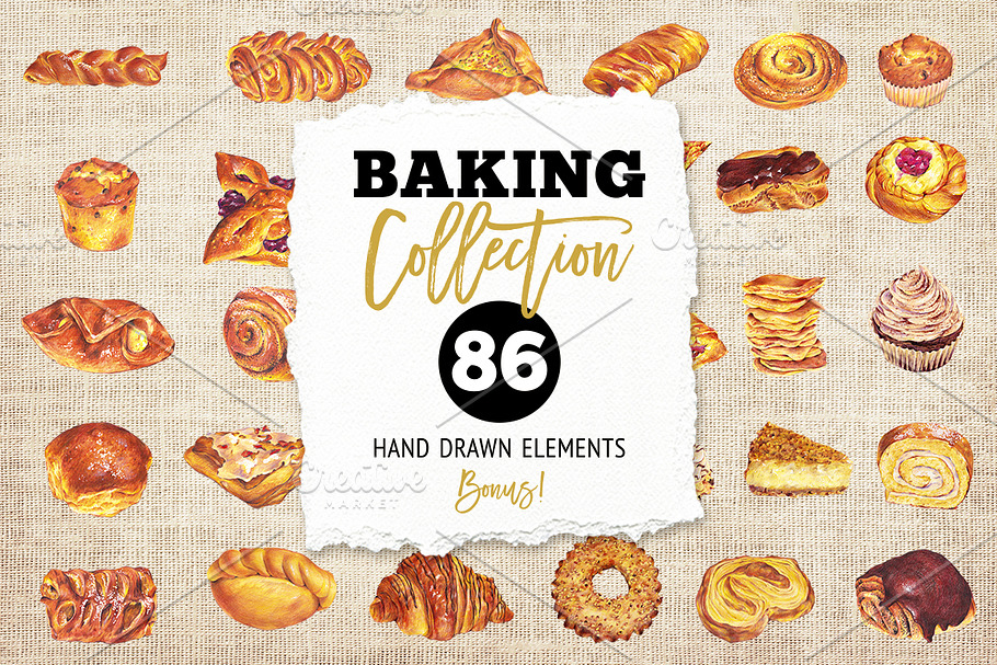 Baking Collection in Illustrations - product preview 8