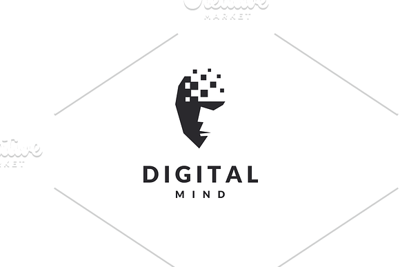Digital Mind Logo in Logo Templates - product preview 1