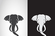 Vector of elephant head design.