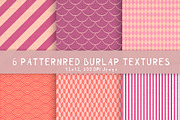 6 Burlap patterned textures