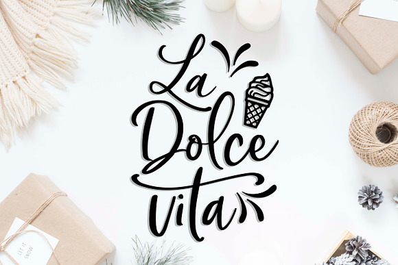 La Dolce Vita SVG DXF PNG EPS in Illustrations - product preview 1