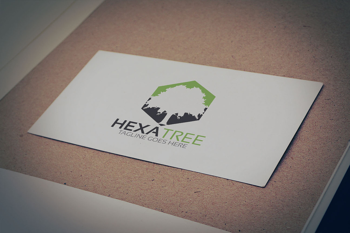 Hexagon Tree Logo in Logo Templates - product preview 8
