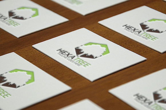 Hexagon Tree Logo in Logo Templates - product preview 1