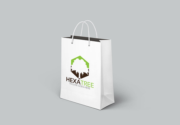 Hexagon Tree Logo in Logo Templates - product preview 2