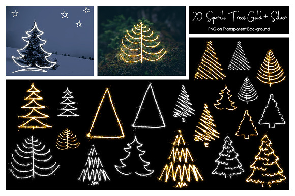280 Gold & Silver Christmas Sparkle in Objects - product preview 6