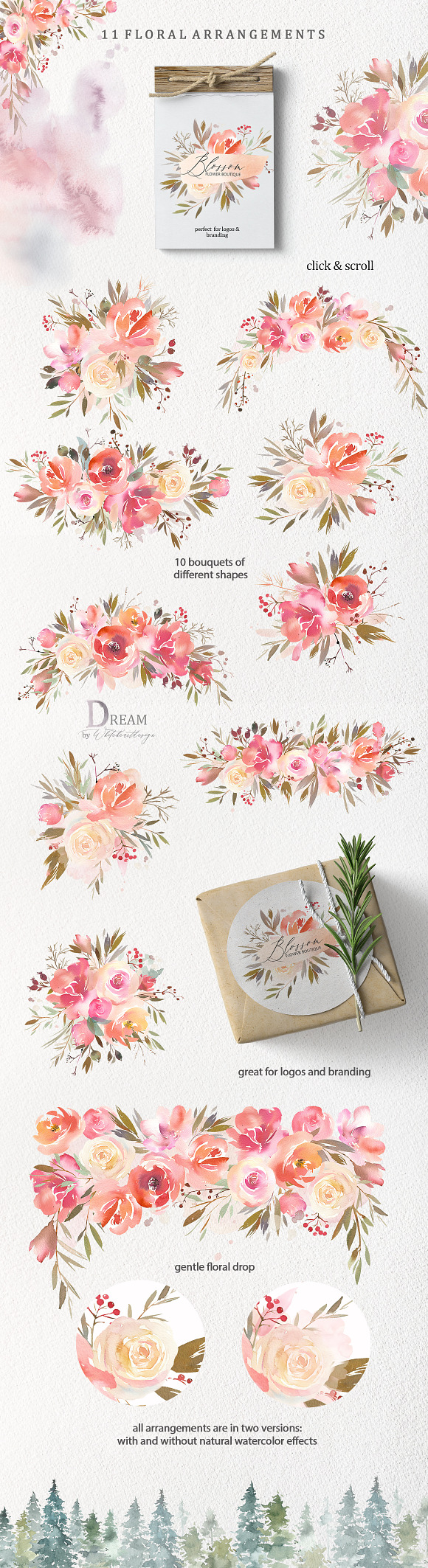 Dream - Fairy Watercolor Collection in Illustrations - product preview 2