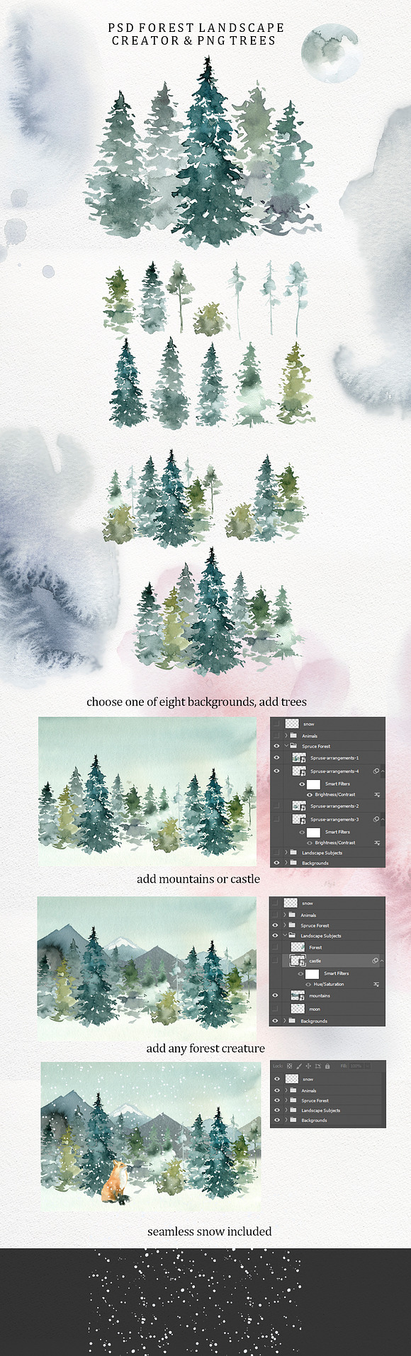 Dream - Fairy Watercolor Collection in Illustrations - product preview 6