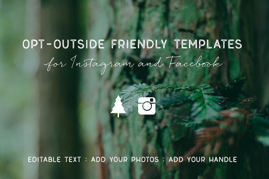 Opt-Outside Themed Templates in Instagram Templates - product preview 8