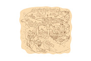 Medieval Fantasy Map Drawing