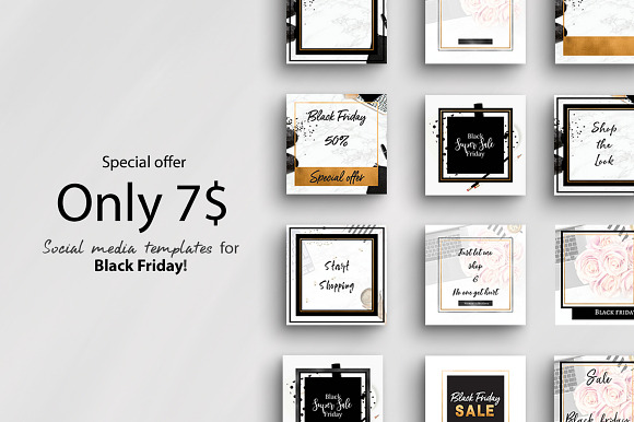 The * Black Friday * Sale bundle in Instagram Templates - product preview 2