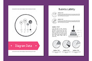 Diagram Data and Business Liability Vector Illustration