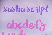 Sasha Script, A Hand Painted Font