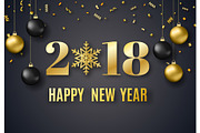 2018 New Year background