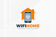 Wifi Home Logo Template
