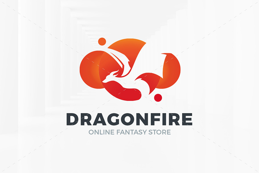 Dragon Fire in Logo Templates - product preview 8