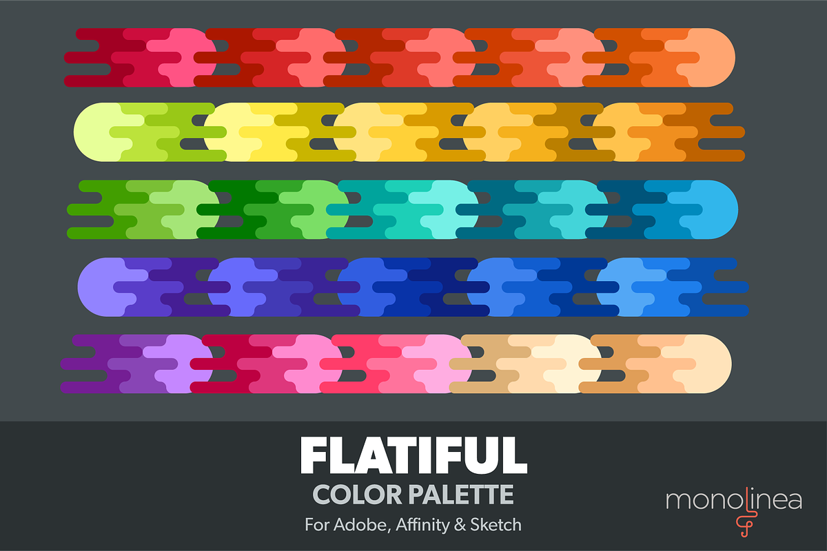 Flatiful Color Palette in Photoshop Color Palettes - product preview 8